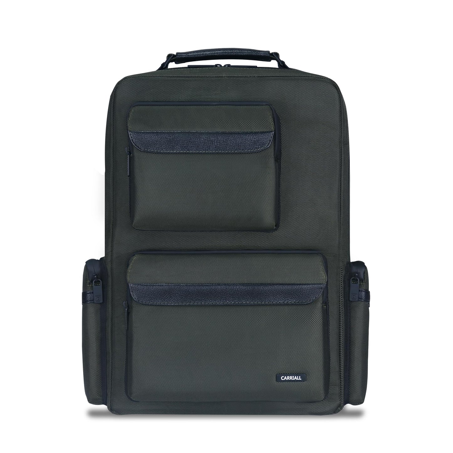 Carriall Vogue Premium Green Laptop Bag, 21.6L | Fits upto 17inch Laptop/Macbook, Water Resistant | iPhone & iPad Pockets | Laptop Backpack For Office, College & Travel | Laptop Bag For Men