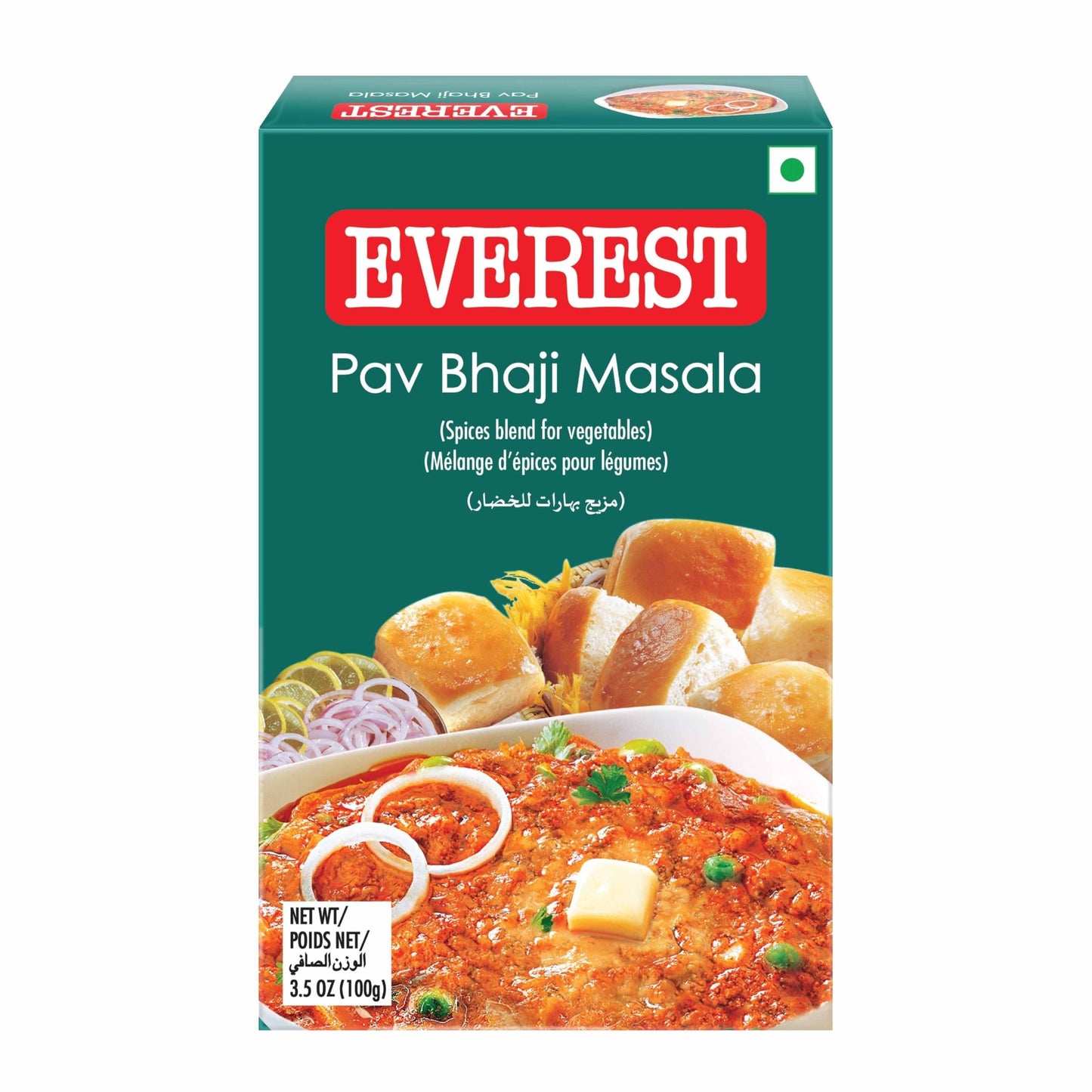 Everest Masala - Pav Bhaji, 100G Carton, Vegetable Masala