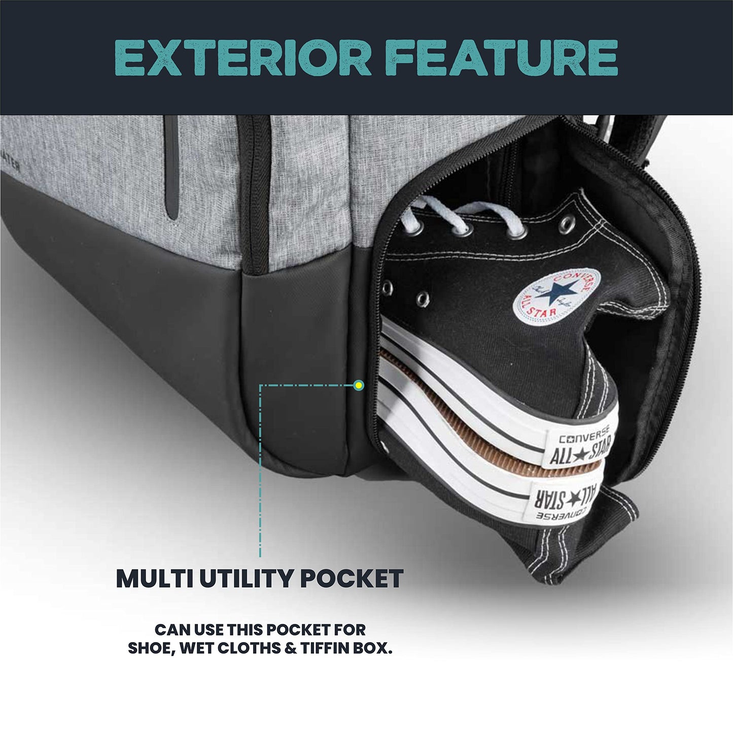 Seute Verdiater 4.0 Shockproof 15.6 Inch laptop backpack for men With U- image 4