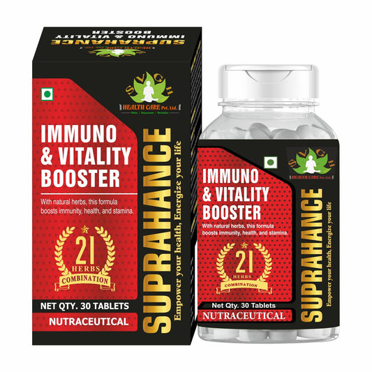 SVGH Health Care Suprahance Immuno Booster, Boost Overall Health | Immunity Booster Supplement For Immunity With Natural Ingredients For Men, Women | Immunity and Wellbeing (30 Tablets)