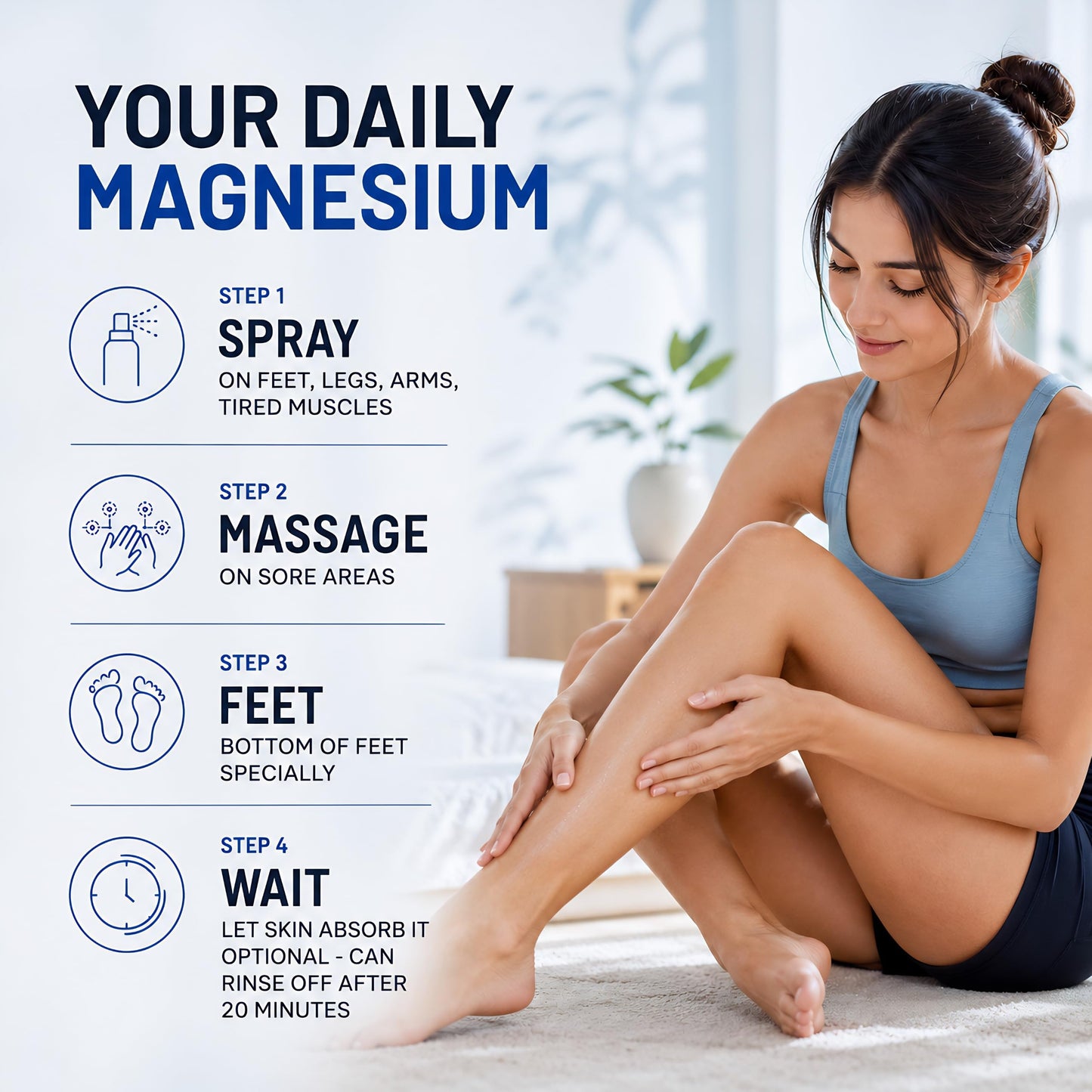 Nutrabud Magnesium Oil Spray - 200ml | Topical Spray Magnesium Oil For Feet, Muscle Relaxation, Deep Sleep Support, Recovery From Cramps (200ml (Pack of 1))