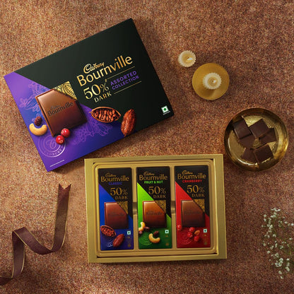 Cadbury Bournville 50% Dark Chocolate Assorted Collection Gift Pack, 228 g