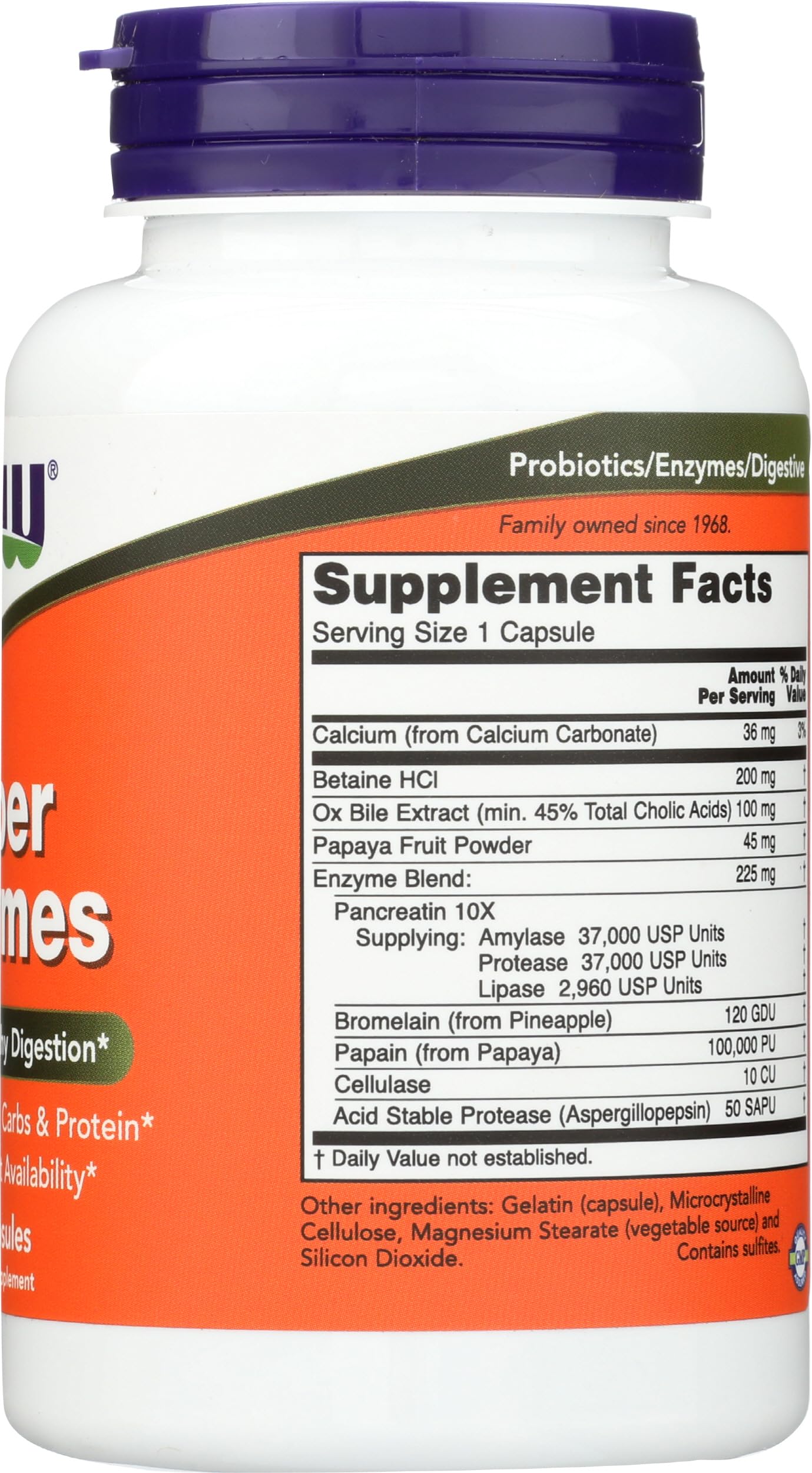 Now Foods Super Enzymes, 90 Capsules- image 3