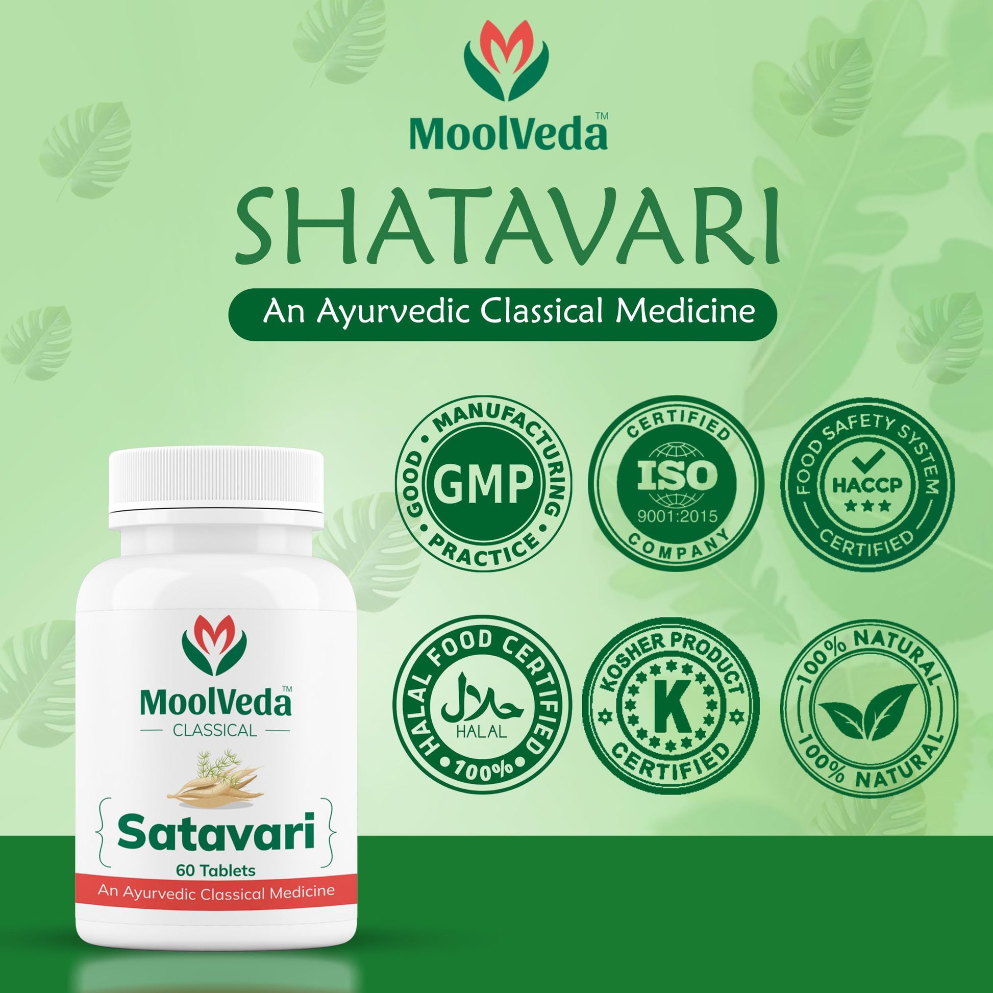 Moolveda Satavari Tablets | For Herbal & Natural Women's Wellness | Boo- image 2