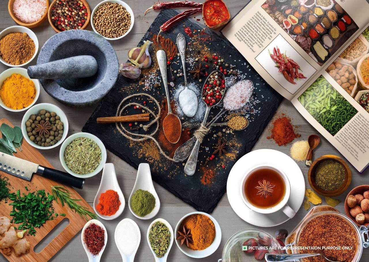 SARANZ Chinese 5 Spice Mix Exotic Seasoning | Flavorful Spice Mix | Herbs for Chinese Dishes Like Pizzas, Burger, Chowmein, Tacos, Burritos & Pastas | Perfect for Snacks (100 Grams Sprinkler Jar)