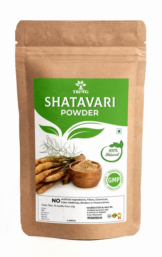 Trivang Organic Shatavari Powder | Ayurvedic Support To Women's Health | Herbal