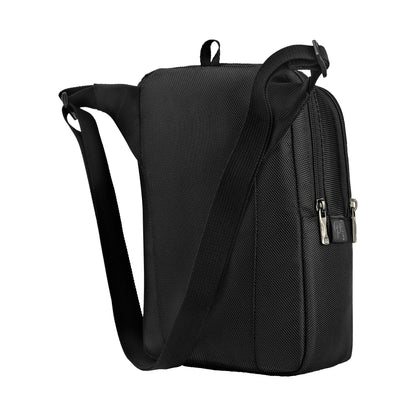 WENGER, BC First, Vertical Crossbody Bag, Black Swiss Designed-Blend of Style and Function, 612273