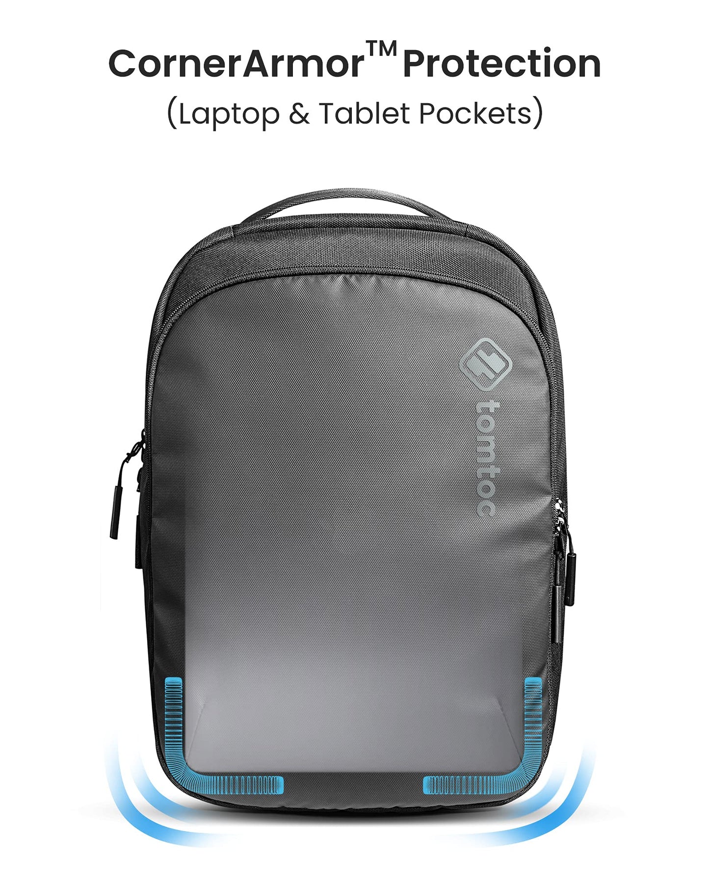 Tomtoc Explorer-T60 Laptop Backpack (16 Inch/15L), Black- image 6