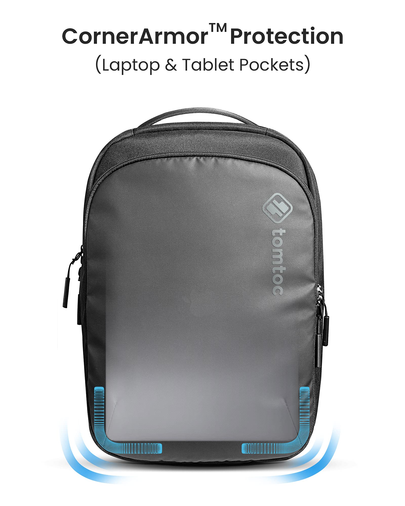 Tomtoc Explorer-T60 Laptop Backpack (16 Inch/15L), Black- image 6