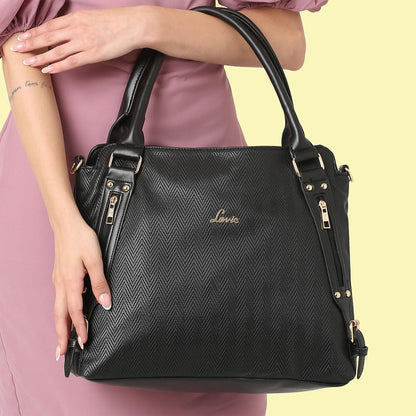 Lavie Women's Faroe Satchel Handbag for Women | Satchel Bag for Work | Ladies purse | Stylish Shoulder Bag | Gift For Women | Rakhi Gift for Sister