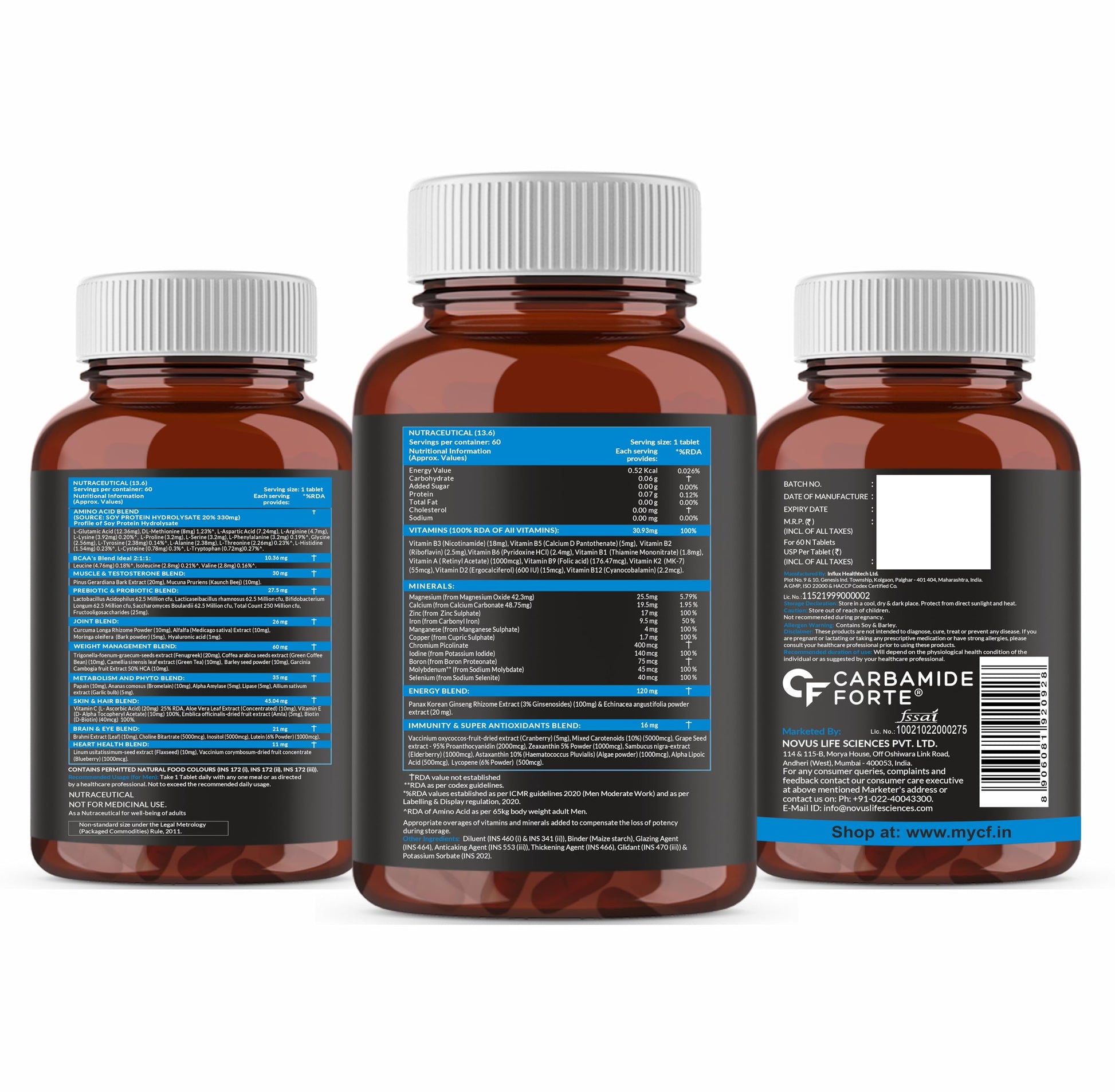 Carbamide Forte Multivitamin for Sports Tablets for Men & Women with BC- image 7