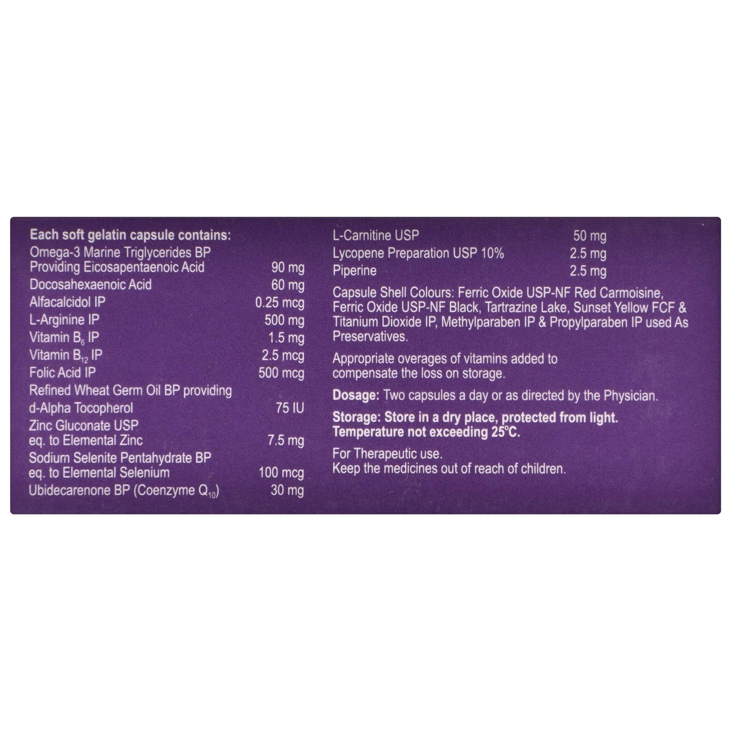 Nutricell - Strip of 10 Capsules