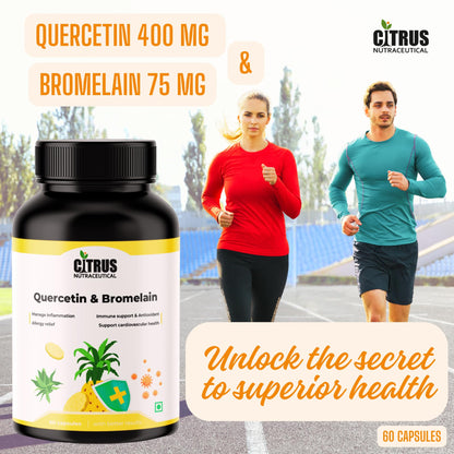 CITRUS NUTRACEUTICAL Quercetin 400mg with Bromelain 75mg Capsules