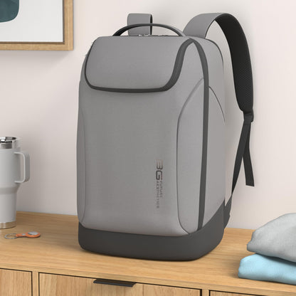 BANGE Business Smart Backpack Waterproof fit 15.6 Inch Laptop Backpack with USB Charging Port,Travel Durable Backpack, Gray, ??