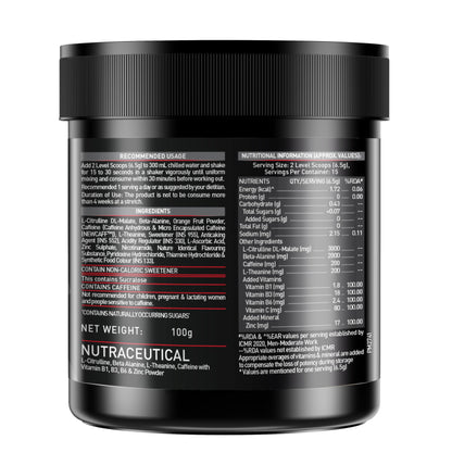 MuscleBlaze Pre Workout 200 Xtreme (Berry Bolt, 30 Servings, 100g) | 20- image 6