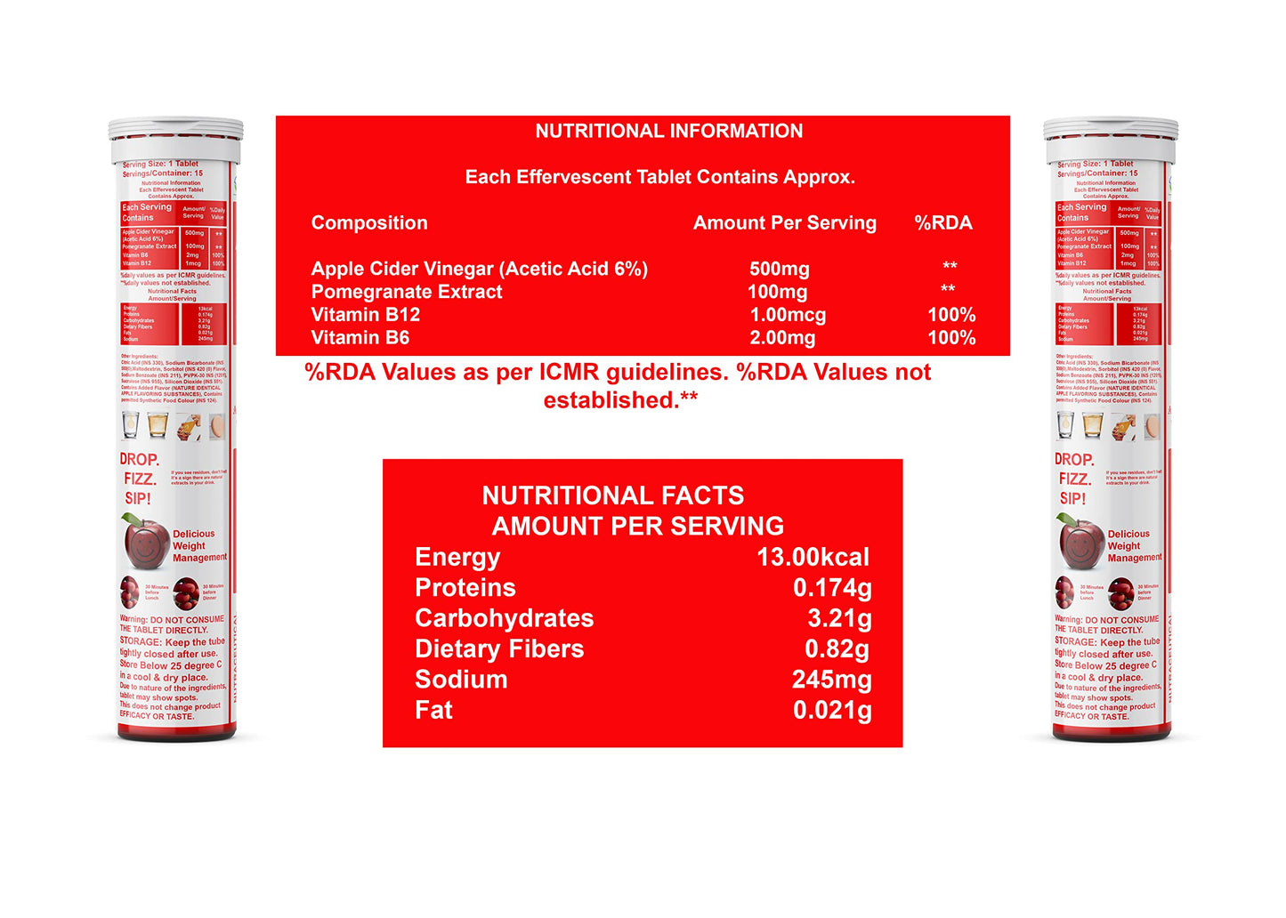 Apple cider vinegar effervescent tablets_15T (45T)