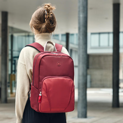 WENGER, Motion, 15.6 Inches Laptop Backpack, 20 liters, Digital Red, 612546| Business Travel Bag, Swiss Designed
