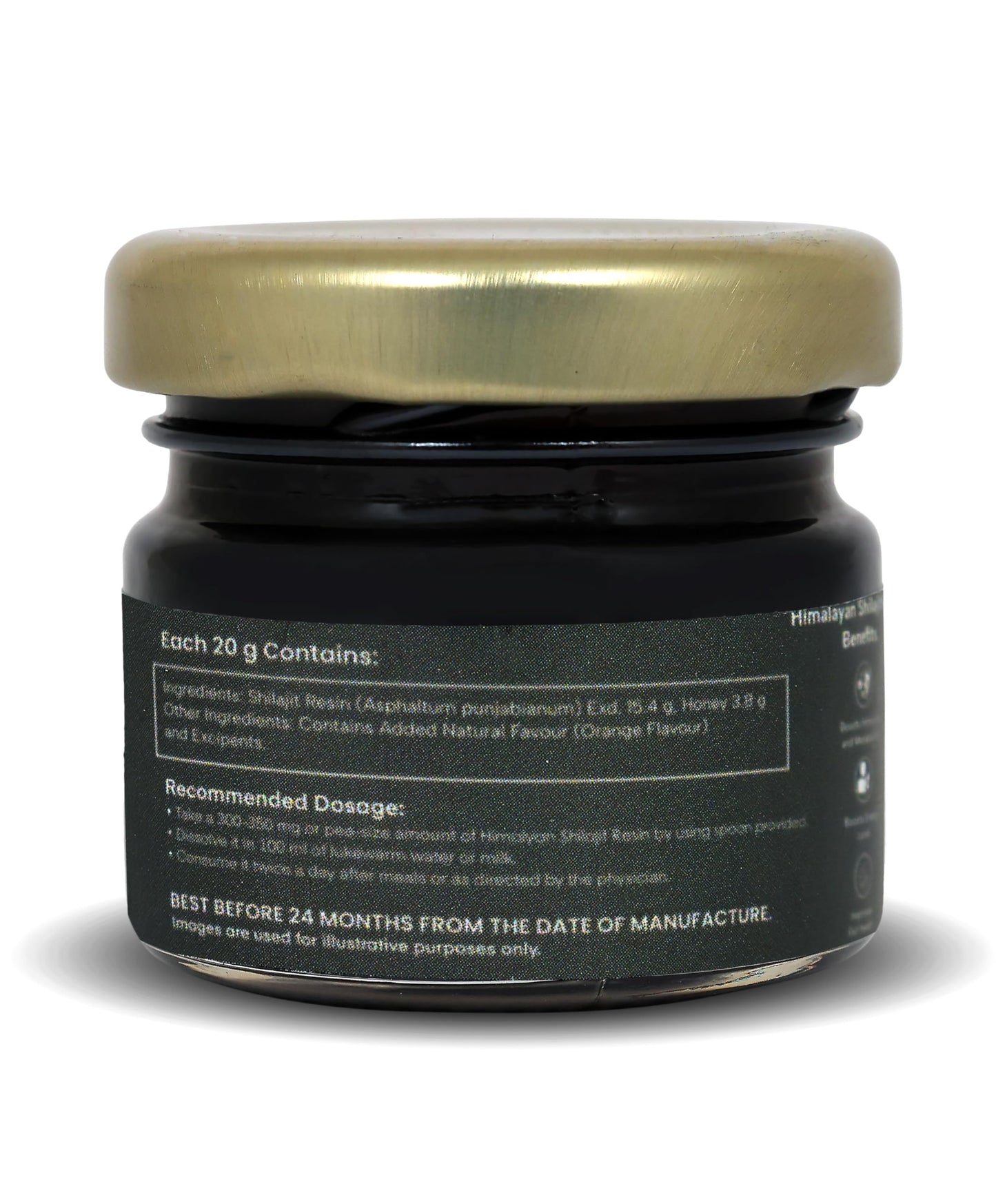 OBL Himalayan Shilajit Resin with Honey – Pure Himalayan Blend – Strength, Stamina & Muscle Booster – Energy Supplement for Men & Women – 250mg/Serving – 80 Servings – 20g Pack