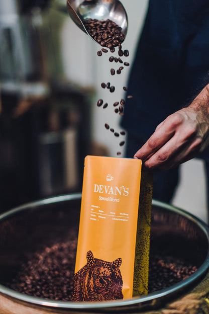 1962 Devan's South Indian Early Bird Special Blend Filter Coffee Beans: Coffee : 100%, (Medium Roast) 500 Gms (Beans), Bag