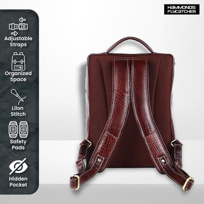 HAMMONDS FLYCATCHER Genuine Leather Laptop Backpack for Unisex - Stylis- image 7