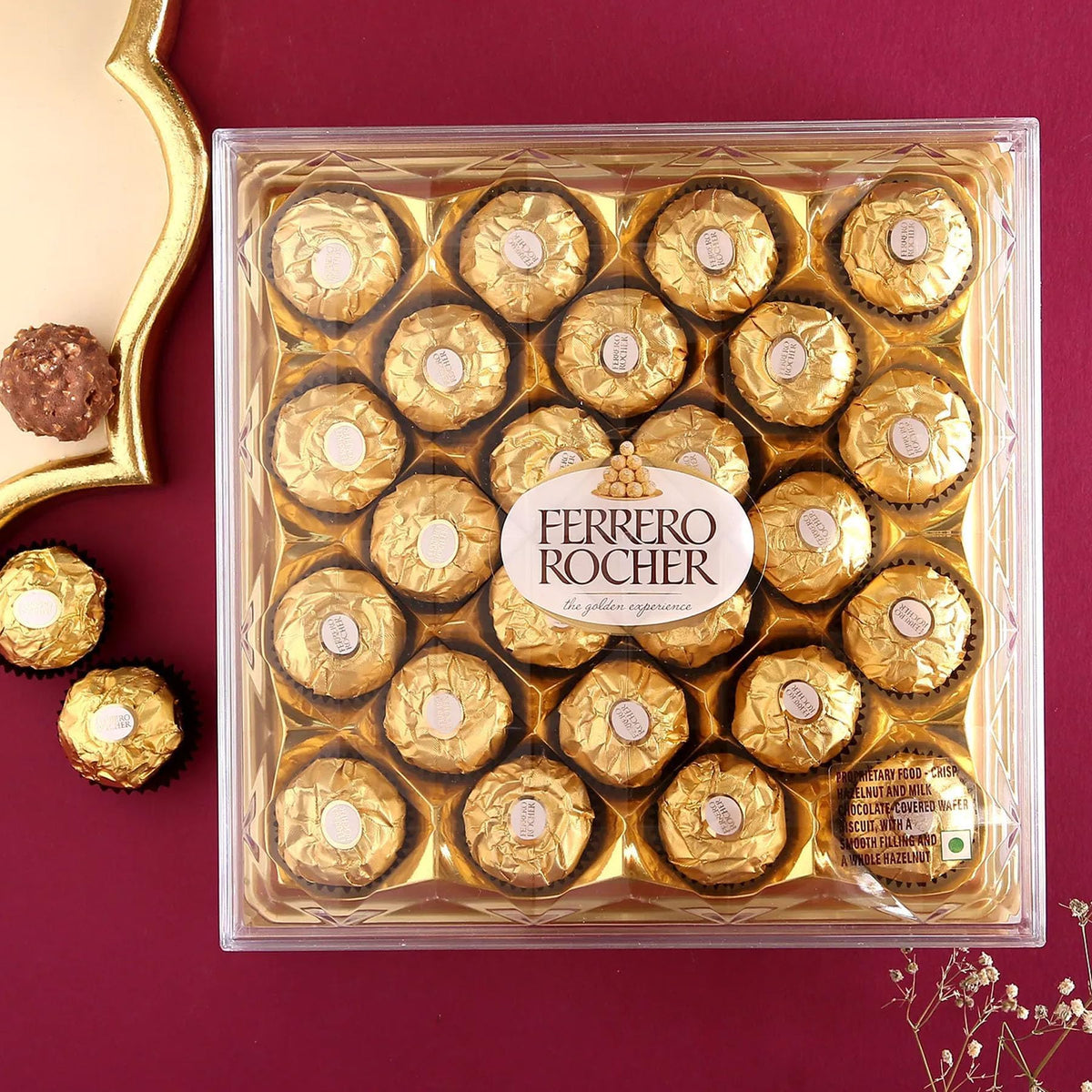 TIED RIBBONS Rakhi Gift For Brother With Chocolates - Premium Rakhi With Chocolates Pack Mini Greeting Card And Roli Chawal - Rakhi For Brother, 300 Gram