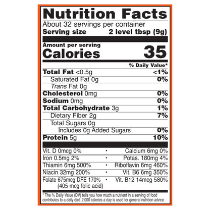 Now Foods Nutritional Yeast Flakes Powder - 284 g- image 2