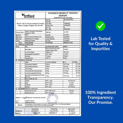 Zanskar Joint Support Supplement (60 Tablets) | 100% Veg - Glucosamine, Chondroitin, MSM, Collagen & Curcumin (4500mg) | Supports Joint Comfort, Flexibility & Mobility