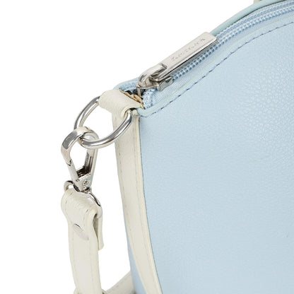 Fastrack Smooth Talker Sling Bag for Women | Detachable Sling Belt, Handle Carry Option, Pebbled Faux Leather, Top Zip Closure & Inner Access Pockets | Versatile & Stylish Compact Bag