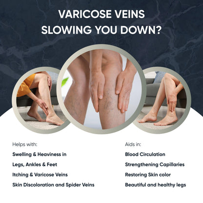 PENIKOSETE Advanced Vein Treatment Kit with Ashwagandha Cream & Tablets | Relief for Varicose Veins, Swelling, Leg Discomfort & Blood Circulation Support with Ayurvedic Herbs