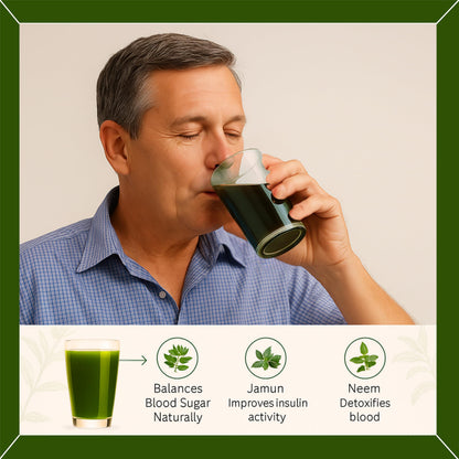 IHC Diabetic Care Juice | Sugar Control Juice | Blend of7 Herbs Jamun, Neem, Karela, Giloy, Haldi, Triphala, Arjun | Helps Control Blood Sugar Level & Reduces Bad Cholesterol | Good for Metabolic & Digestive Health | Health Juice For Diabetic Care (500ml)
