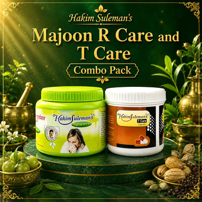 Hakim Suleman's Majoon R Care and T Care Combo Pack | Daily Herbal Wellness Essentials | Convenient Care Duo