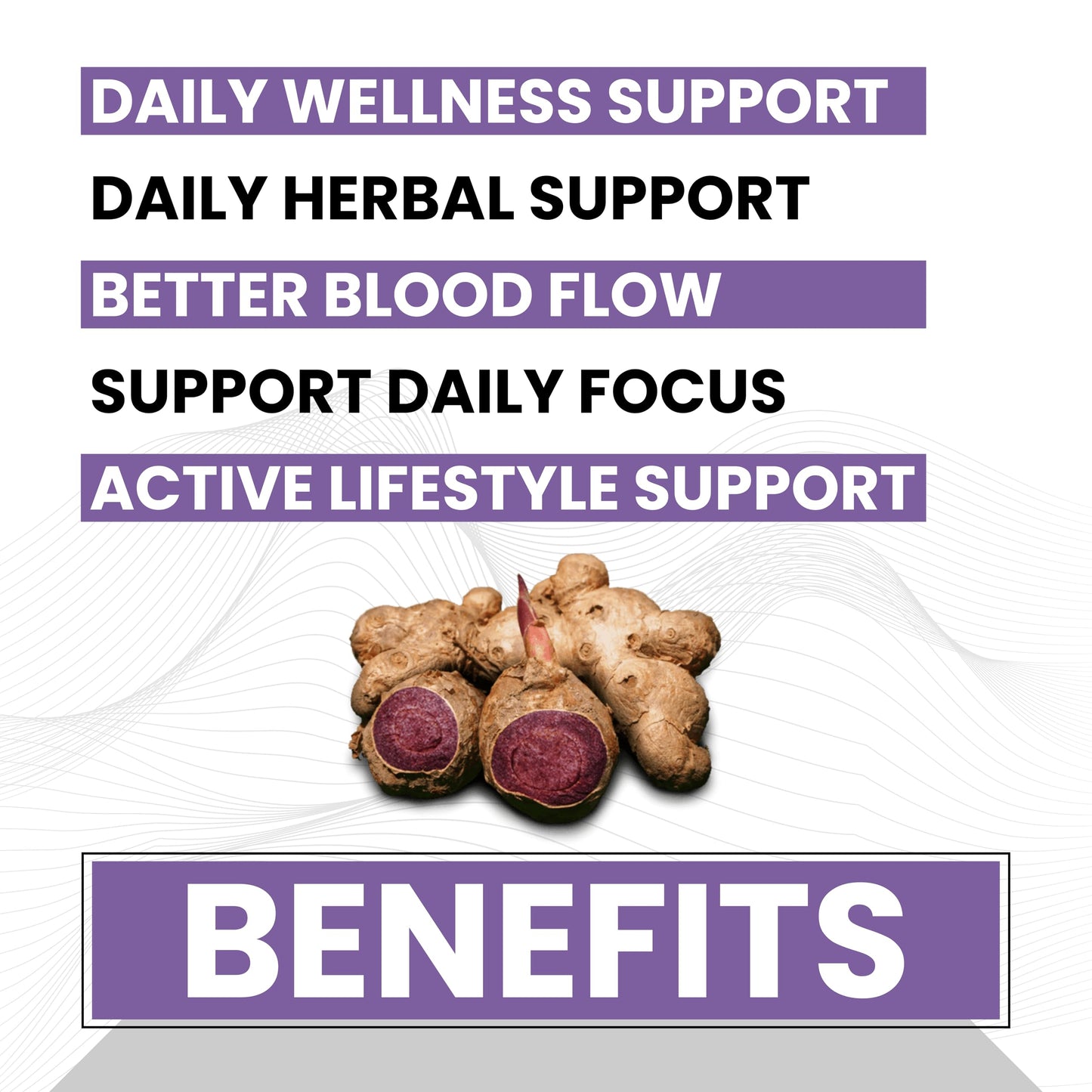 Raskam Black Ginger Capsules, 60 Veg Capsules Each, Improves Circulation, Boosts Energy with Powerful Antioxidants (Pack of 2)