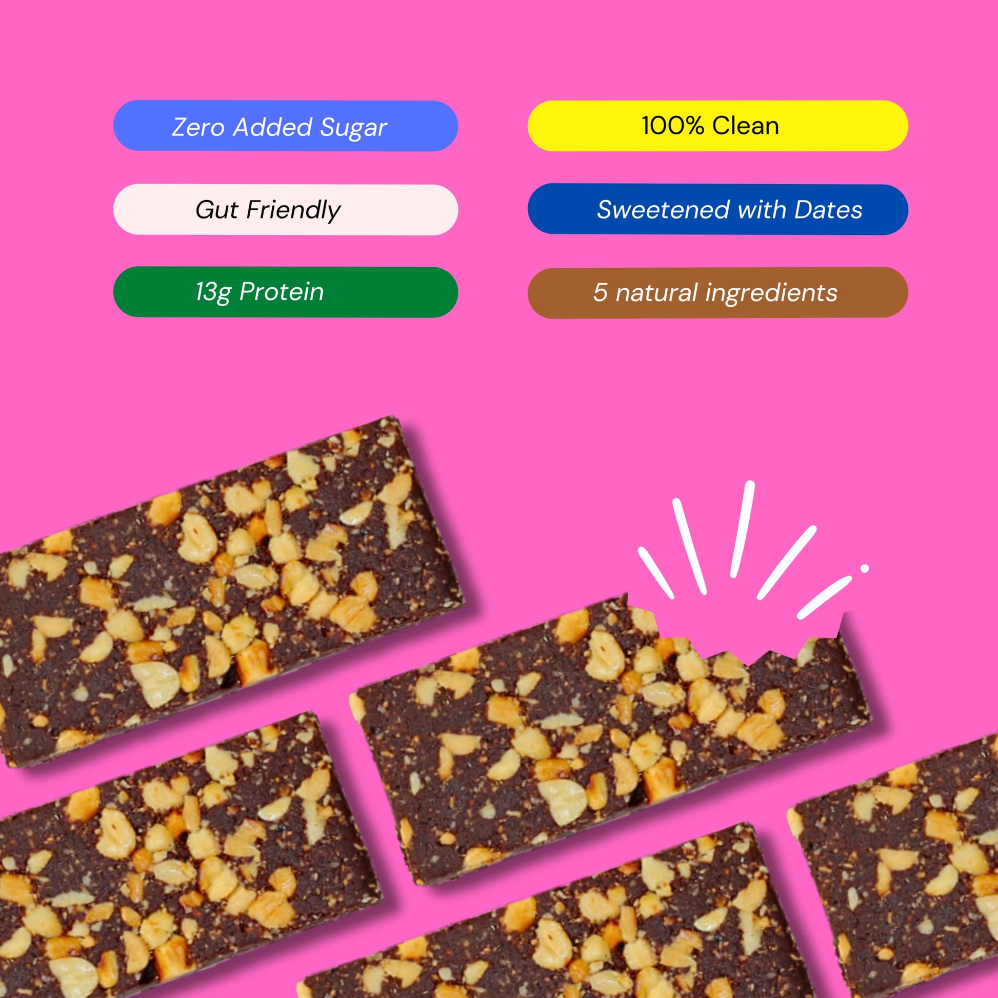 MONKEY BAR - Peanut Cocoa Protein Bars - 8 Bars, 50g each, 13g Protein,- image 5
