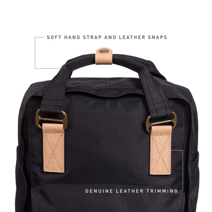 Doughnut Travel Laptop Backpack, Slim Durable Reborn Series Daypack Backpacks, Men & Women Fits 14 Inch Notebook, Black, One Size
