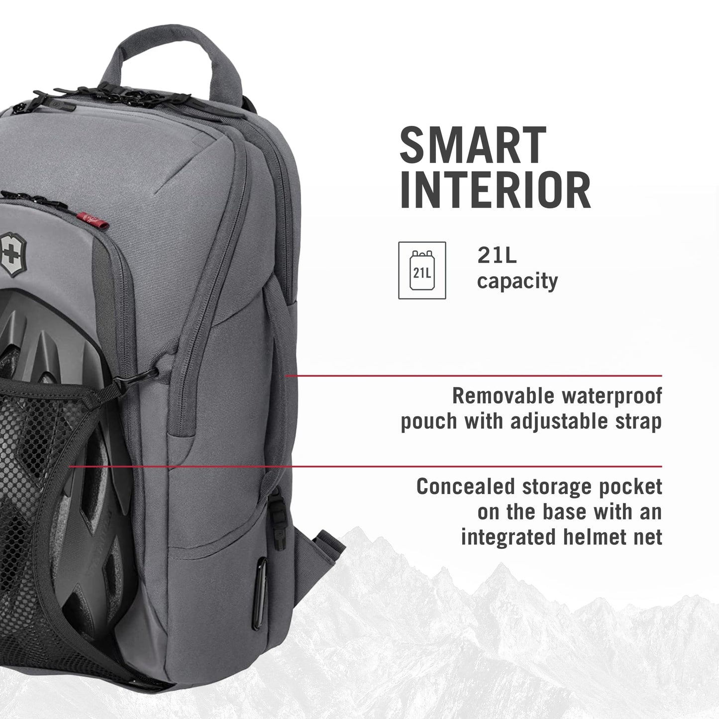 Victorinox Touring 2.0, Commuter Backpack, Stone Grey (612117)