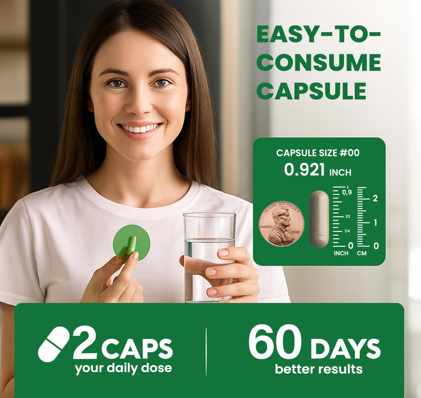Grinbizz Lung Detox Capsules | Supports Lung Health, Respiratory Function & Mucus Removal | Herbal Antioxidant Cleanse | Ayurvedic Supplement for Immunity & Breathing Support | 60 Capsules