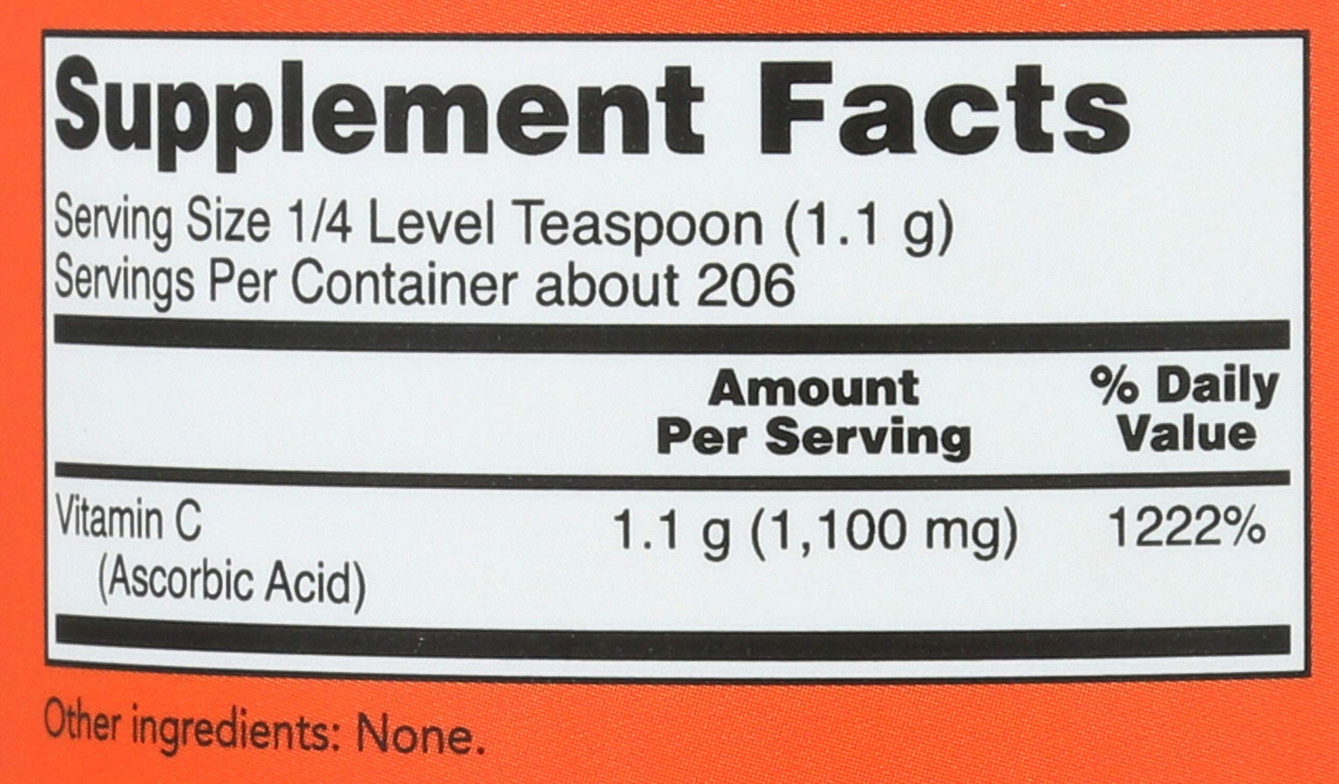 Now Foods, Ascorbic Acid Fine, 8 Ounce- image 6