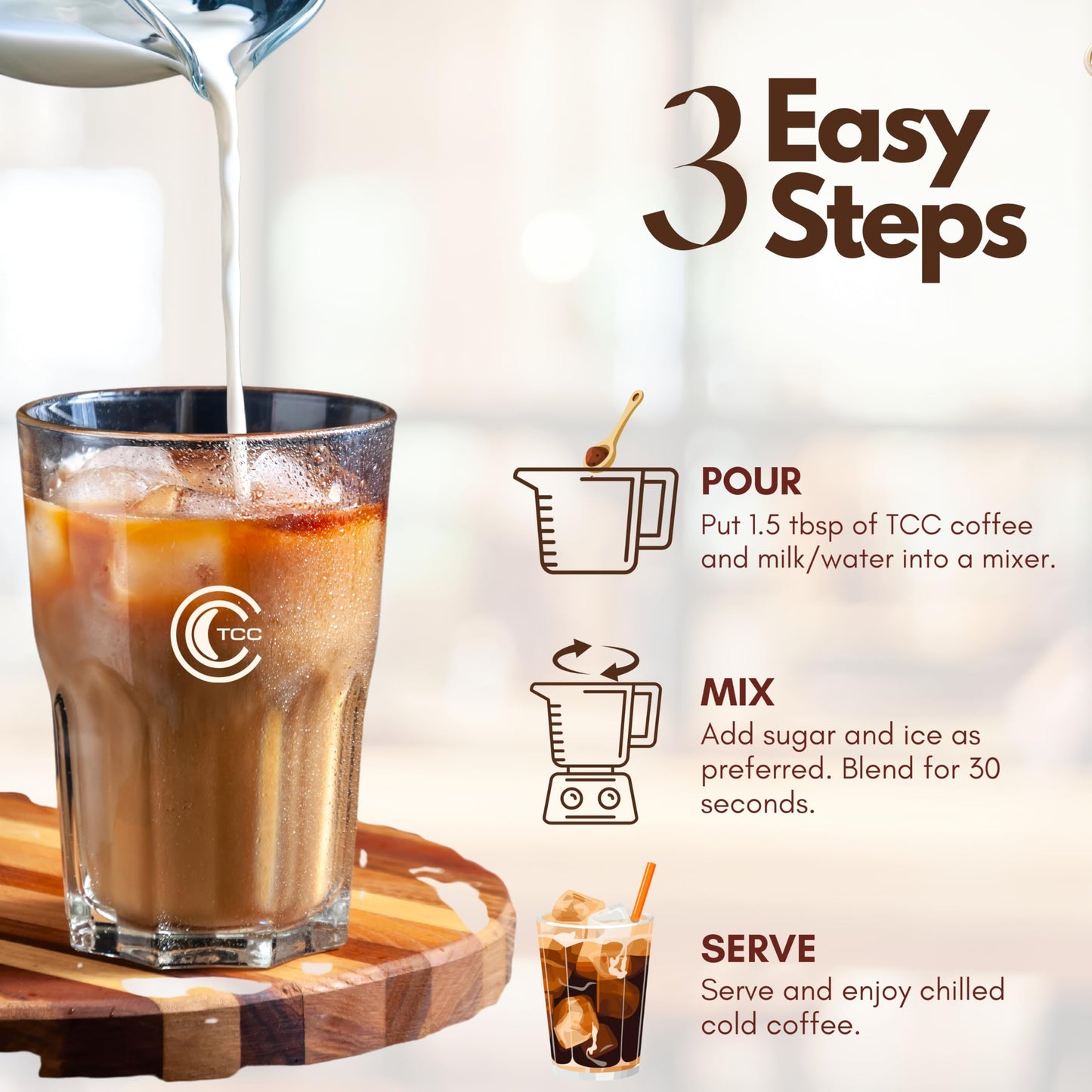 The Coffee Clique | Velvety Vanilla - 100g | Premium Instant Coffee | Pure Arabica, No Chicory, No Additives | Serves 50 Rich & Flavorful Cups | Coffee Powder in Fresh