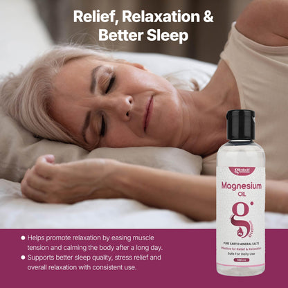 GLIMLACH Magnesium Oil for feet, Sleep Support, Pain Relief & Muscle Recovery | Suitable for Foot Massage and Body Use | Lightweight Formula for Daily Personal Care (100ml, Pack of 1)