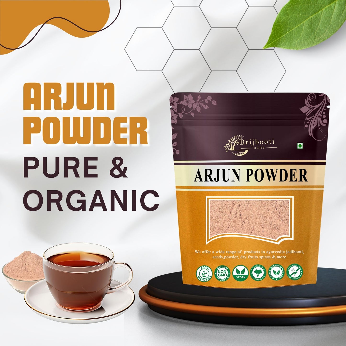 BIRJU MAHAVIR Bmkb Terminalia Arjuna Arjun Chaal Powder, Natural, 200 g- image 4
