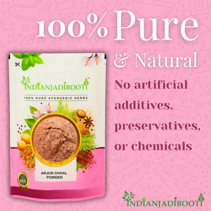 IndianJadiBooti Arjuna Chaal Powder - Arjun ki Chhal Powder - Terminali- image 5