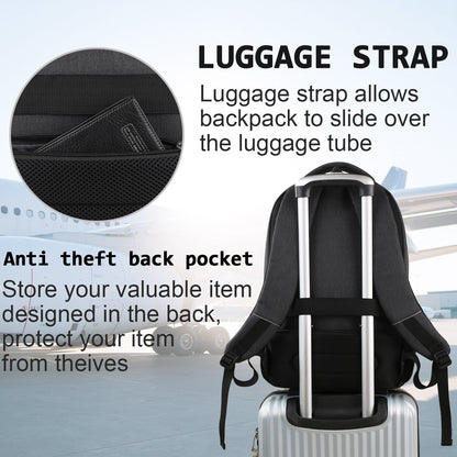 Volher Laptop Backpack,Business Travel Anti Theft Slim Durable Laptops- image 3