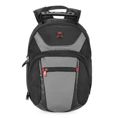 Wenger NANOBYTE 13 Inch Laptop Backpack, Padded Laptop Compartment with iPad/Tablet/eReader Pocket in Black-blend of style & function, Swiss designed, 600626, S