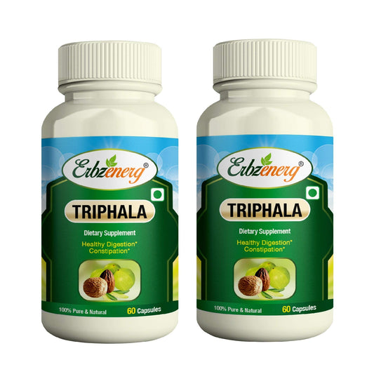 ERBZENERG Organic TRIPHALA 60 Capsules | Pack of 2