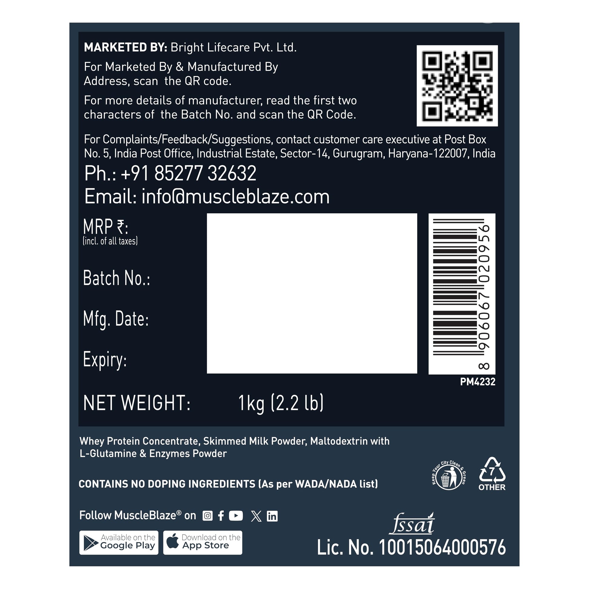 MuscleBlaze Mass Gainer XXL (Chocolate, 1kg / 2.2lbs, 10 Servings) | Wi- image 6