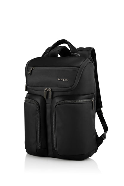 Samsonite Holborn 15.6 inch Laptop Compatibility with 9.7 inch Tablet Pocket Polyester Slim Backpack for Office in, Black