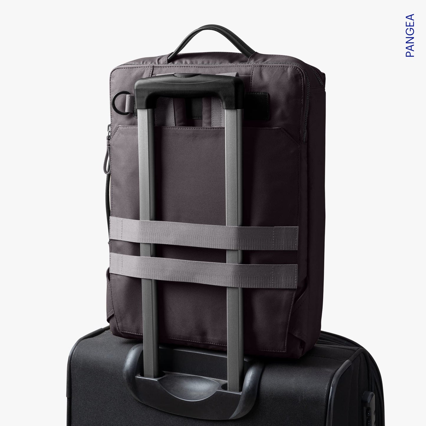 DailyObjects PET Charcoal Meridian Convertible Briefpack (Backpack + Briefcase) (16L)| 100% Recycled | Fits Laptop Upto 16 Inch | Lightweight Shoulder Backpack | Multiutility Bag with Trolley Sleeve
