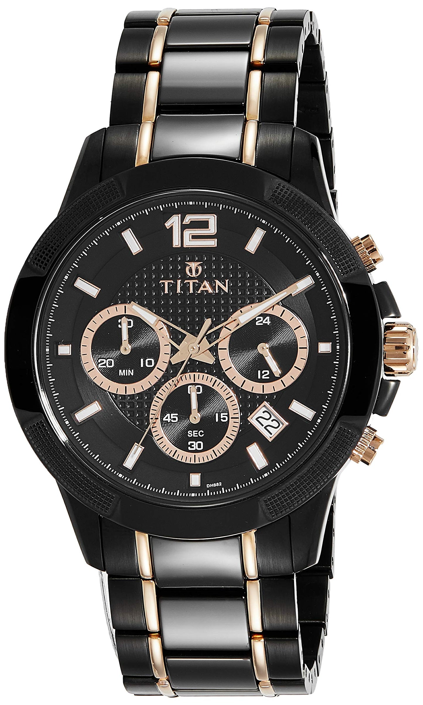 Titan Regalia Ceramics Analog Black Dial Men's Watch NM90090KD02/NN90090KD02/NP9