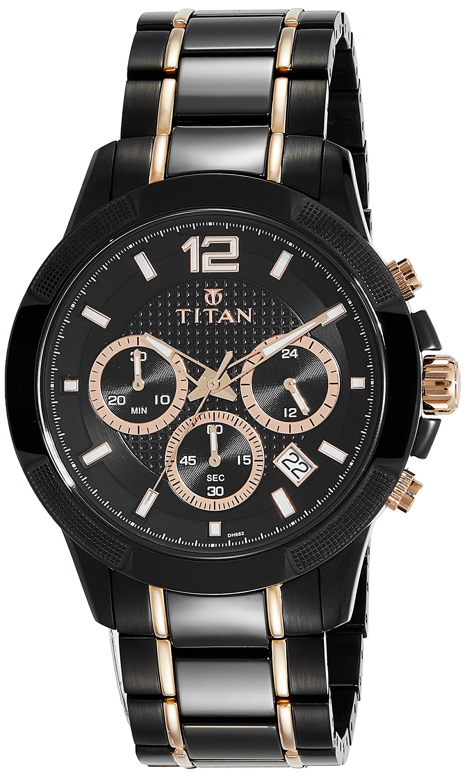 Titan Regalia Ceramics Analog Black Dial Men's Watch NM90090KD02/NN90090KD02/NP9