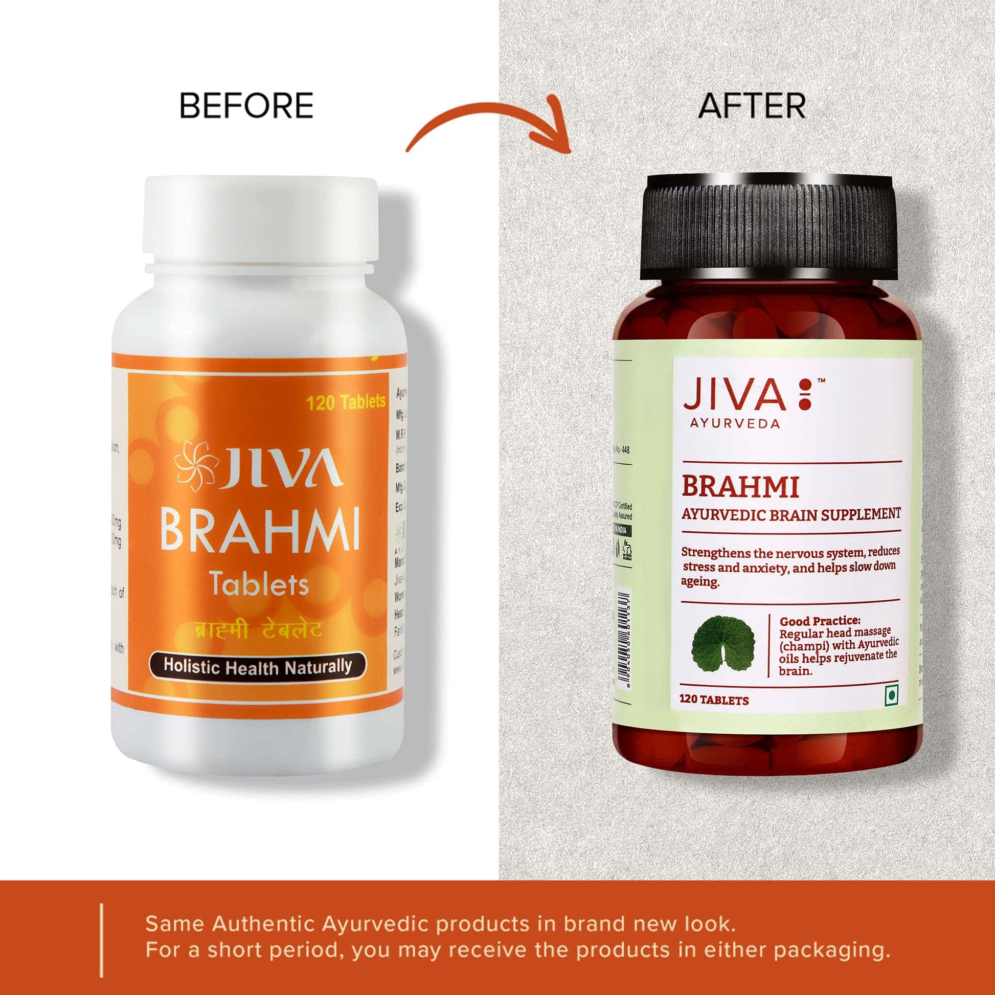 Jiva Brahmi Tablets 500mg | 100% Ayurvedic Formulation Rejuvenates Nerv- image 2
